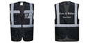 Custom Black Professional Executive Style Safety Vest