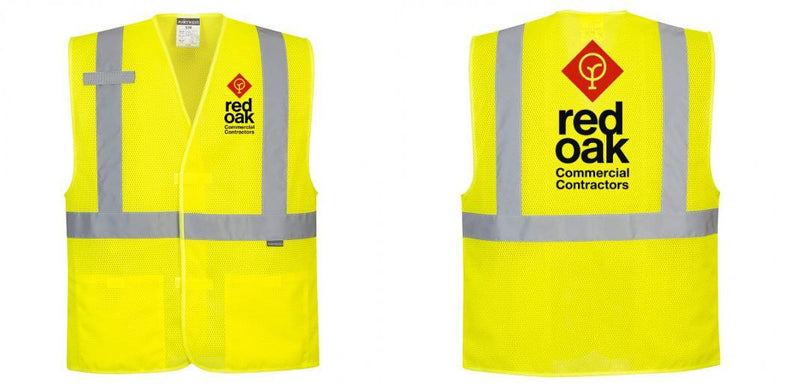 Custom Class 2 High Visibility Economy Reflective MESH Safety Vest