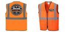Custom Lightweight High Visibility ORANGE Tampa Mesh Vest