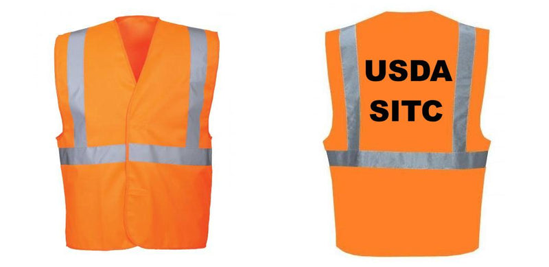 Custom Class 2 Orange Reflective Safety Vest