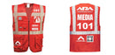 Custom RED Professional Executive Style Safety Vest