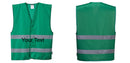 Green Safety Vest Reflective Hi Vis Work and Event Style Vest
