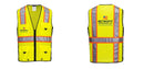 Hi-Vis Yellow/Black Ultra Cool Surveyor Vest – Mesh, Reflective, ANSI Class 2