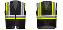Black Safety Vest | Reflective High Visibility with Pockets