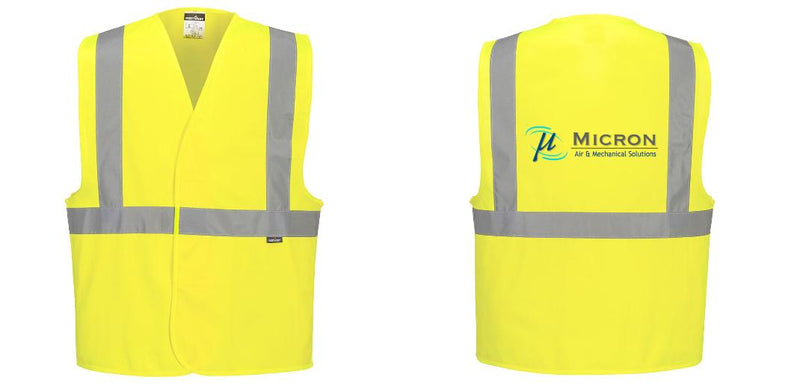 Custom Class 2 Yellow Reflective Safety Vest