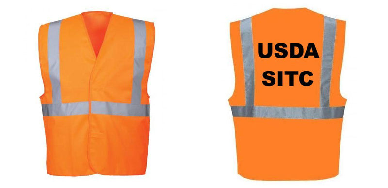Custom Class 2 Orange Reflective Safety Vest