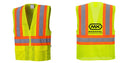 Custom Hi-Vis Yellow Contrast Mesh Safety Vest – ANSI Class 2