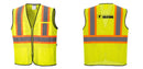 Mesh Class 2 Safety Vest with Pockets Hi Vis Reflective