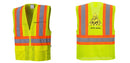 Custom Hi-Vis Yellow Contrast Mesh Safety Vest – ANSI Class 2