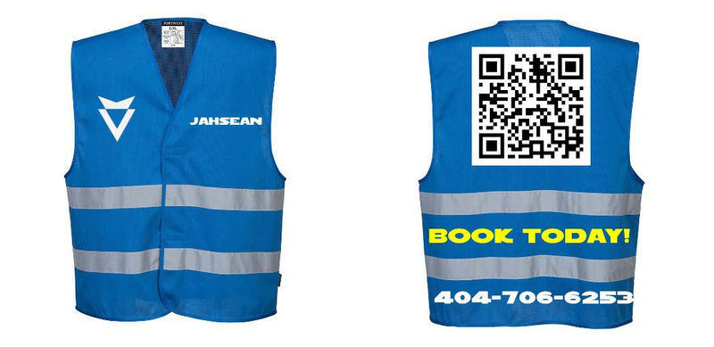 Custom Royal Blue MeshAir Reflective Safety Vest – Event & General Use