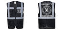Black Professional Executive Style Safety Vest