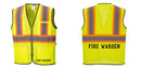 Custom Yellow Mesh Class 2 Reflective Safety Vest with Pockets