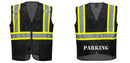 Black Safety Vest | Reflective High Visibility with Pockets