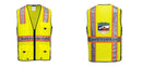 Hi-Vis Yellow/Black Ultra Cool Surveyor Vest – Mesh, Reflective, ANSI Class 2