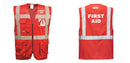 Custom RED Professional Executive Style Safety Vest