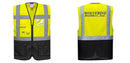 Warsaw Yellow and Black Professional Executive Style Safety Vest