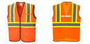 Custom Orange Mesh Class 2 Reflective Safety Vest with Pockets Hi Vis