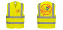 Custom Logo Reflective Yellow Safety Vest - ANSI Class 2