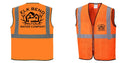 Custom Lightweight High Visibility ORANGE Tampa Mesh Vest