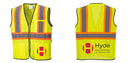 Custom Yellow Mesh Class 2 Reflective Safety Vest with Pockets