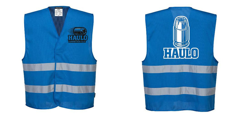 Custom Royal Blue MeshAir Reflective Safety Vest – Event & General Use