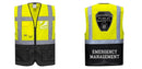 Custom Warsaw Yellow and Black Professional Style Safety Vest
