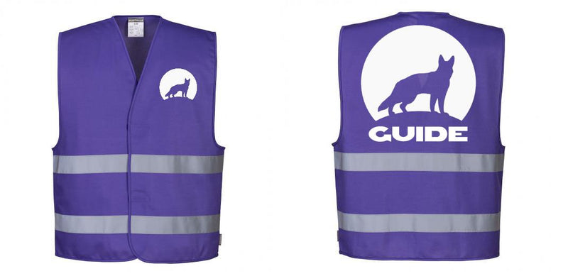 Custom PURPLE Work and Event Style Safety Reflective Vest
