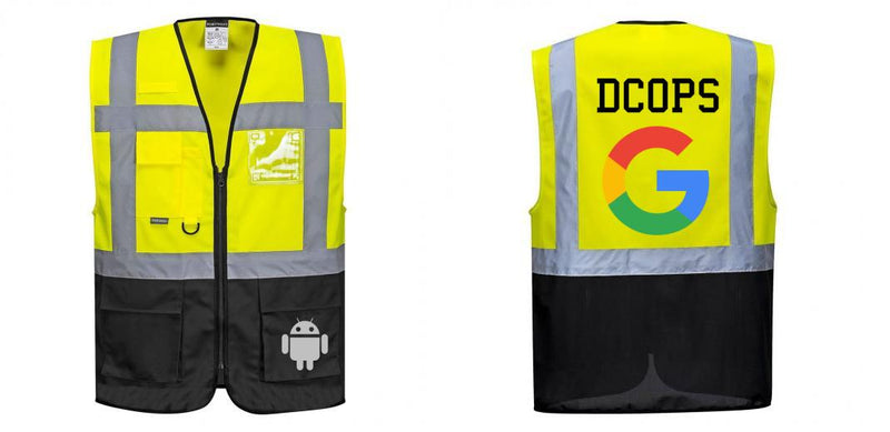 Custom Warsaw Yellow and Black Professional Style Safety Vest