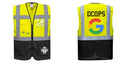 Custom Warsaw Yellow and Black Professional Style Safety Vest