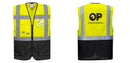 Custom Warsaw Yellow and Black Professional Style Safety Vest
