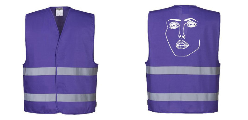 Purple Reflective Safety Vest for Work and Events – Lightweight and High-Visibility