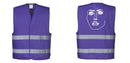 Purple Reflective Safety Vest for Work and Events – Lightweight and High-Visibility