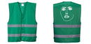 Green Safety Vest Reflective Hi Vis Work and Event Style Vest