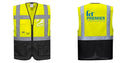 Custom Warsaw Yellow and Black Professional Style Safety Vest