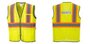 Mesh Class 2 Safety Vest with Pockets Hi Vis Reflective