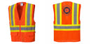 Custom Hi-Vis Orange Contrast Mesh Safety Vest – ANSI Class 2