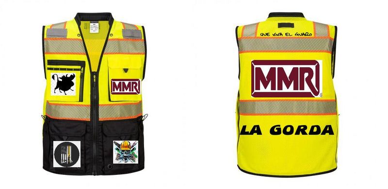 Custom Premium Two-toned Surveyor Safety Vest with Segmented Tape