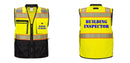 Custom Premium Two-toned Surveyor Safety Vest with Segmented Tape
