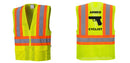 Custom Hi-Vis Yellow Contrast Mesh Safety Vest – ANSI Class 2