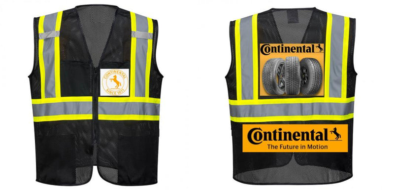 Black Safety Vest | Reflective High Visibility with Pockets