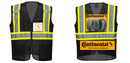 Black Safety Vest | Reflective High Visibility with Pockets