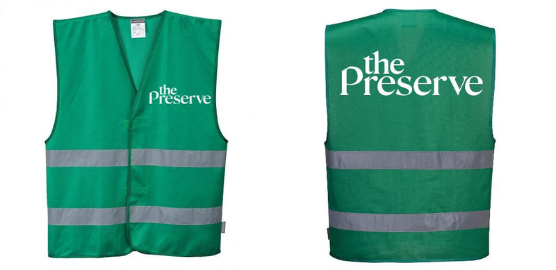 Green Safety Vest Reflective Hi Vis Work and Event Style Vest