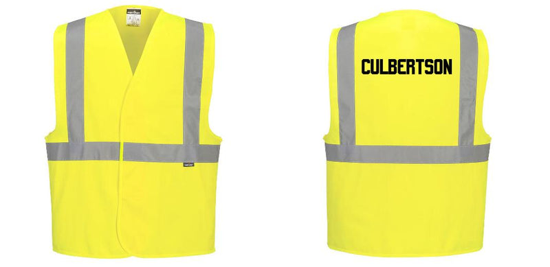 Custom Class 2 Yellow Reflective Safety Vest