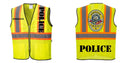 Custom Yellow Mesh Class 2 Reflective Safety Vest with Pockets