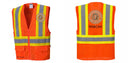 Custom Hi-Vis Orange Contrast Mesh Safety Vest – ANSI Class 2