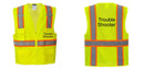 Custom Yellow Class 2 Safety Vest with Cooling Mesh Back