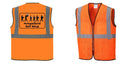 Custom Lightweight High Visibility ORANGE Tampa Mesh Vest