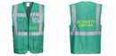 Custom GREEN Professional Executive Style Safety Vest