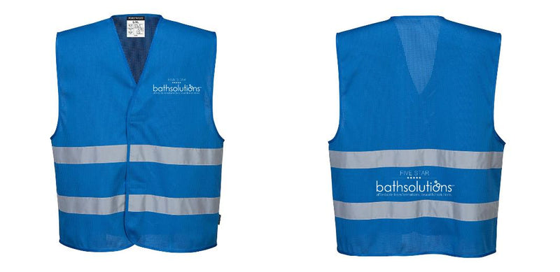 Custom Royal Blue MeshAir Reflective Safety Vest – Event & General Use