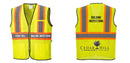 Custom Yellow Mesh Class 2 Reflective Safety Vest with Pockets